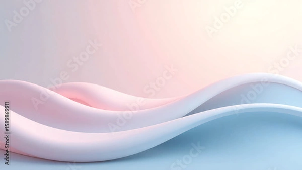 Fototapeta soften abstract pastel hues blend gentle vertical lines creating ethereal wave background dissolves soft focus serene
