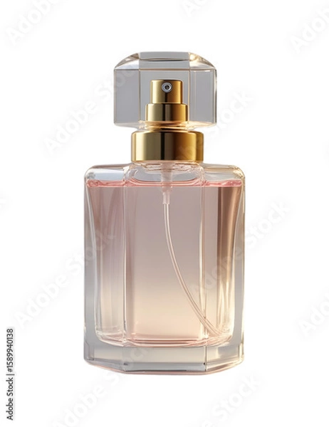 Obraz perfume bottle isolated on white, transparent