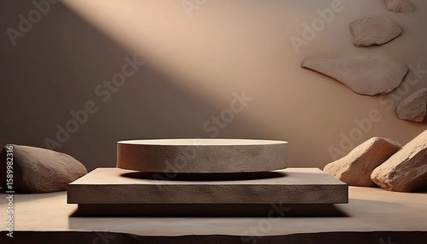 Fototapeta stone podium stand