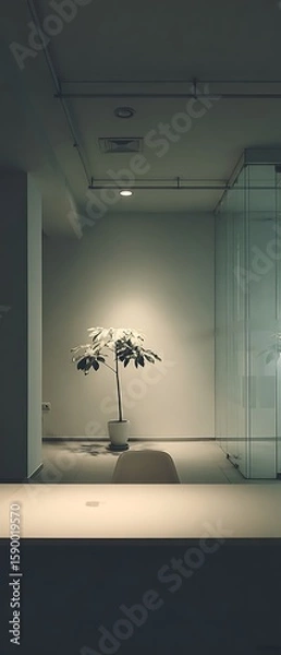 Obraz Golden Wheat Field with Trees Under a Blue Sky