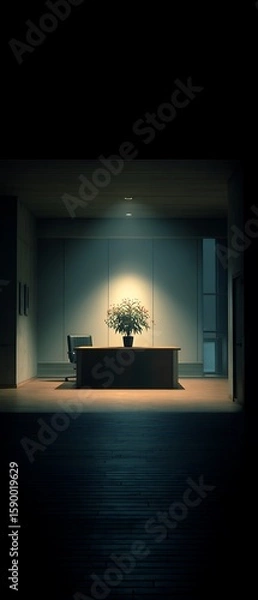 Obraz Golden Wheat Field with Trees Under a Blue Sky