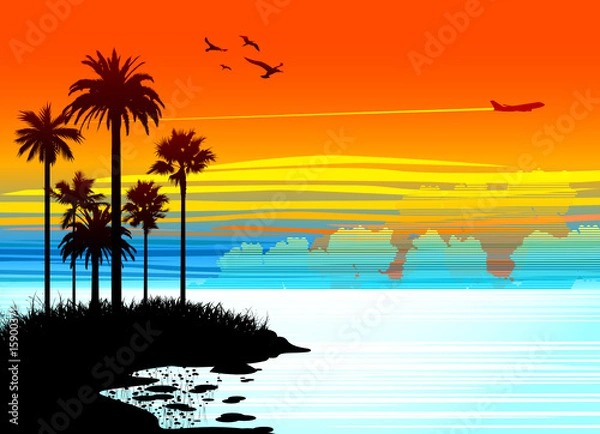 Fototapeta Tropical beach