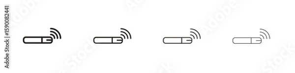 Obraz Dog microchip icon collection. Vector illustration EPS10.