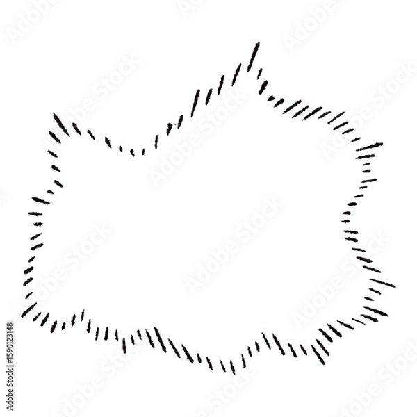 Obraz 手描きの心の声の吹き出し