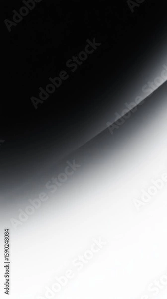 Fototapeta Abstract black and white background with a diagonal light reflection. Modern futuristic gradient dark texture. Concept of digital technology and design.
