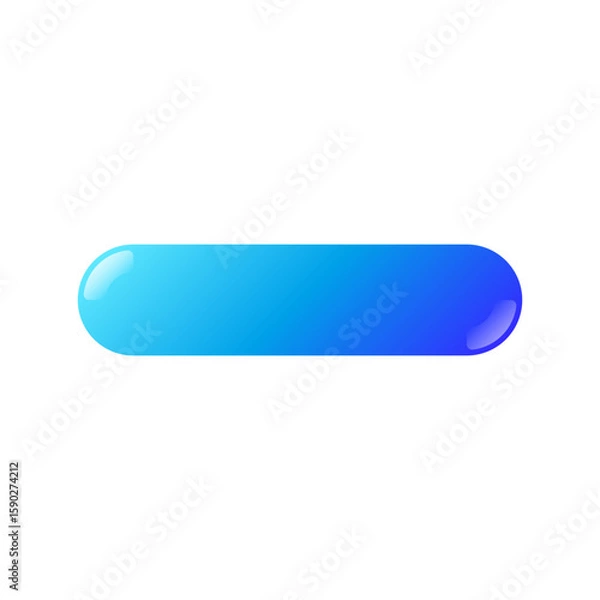 Obraz 青い四角のUIボタン_13