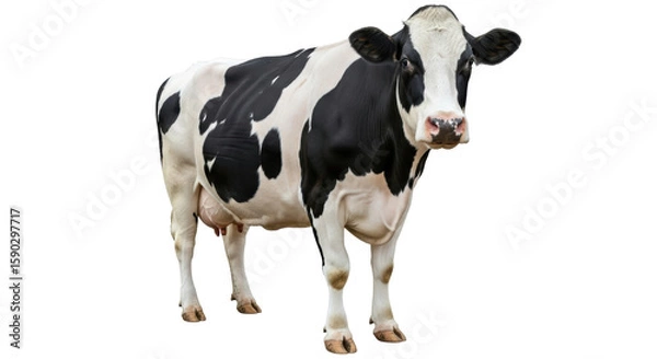 Obraz Isolated Spotted Cow