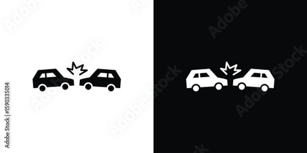 Obraz Rear end collision icon