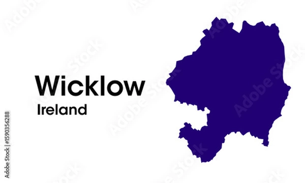 Obraz wicklow ireland map