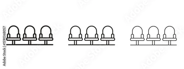 Obraz Cinema seat icon for Graphic Design Projects