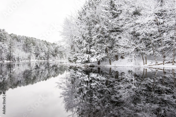 Fototapeta Winter reflections