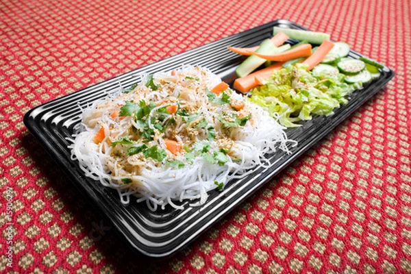 Fototapeta White Vietnamese Bun Noodles
