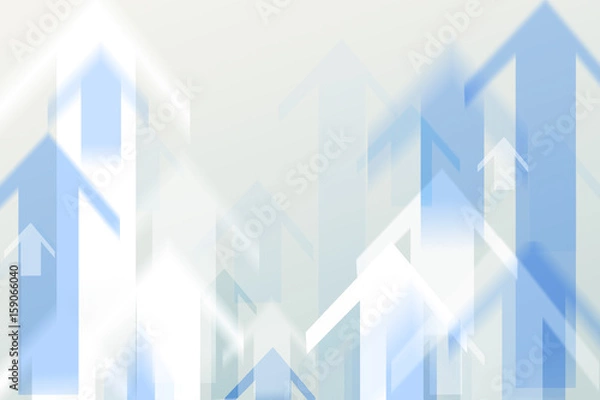 Obraz Arrow moving up in motion blur style.