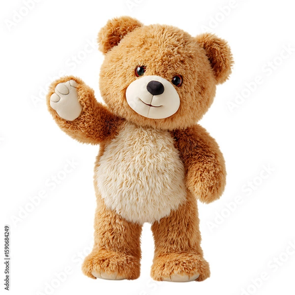 Obraz Adorable teddy bear waving hello!