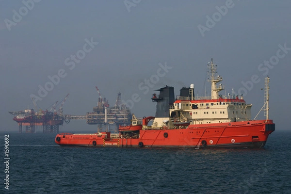 Obraz oil rigg support