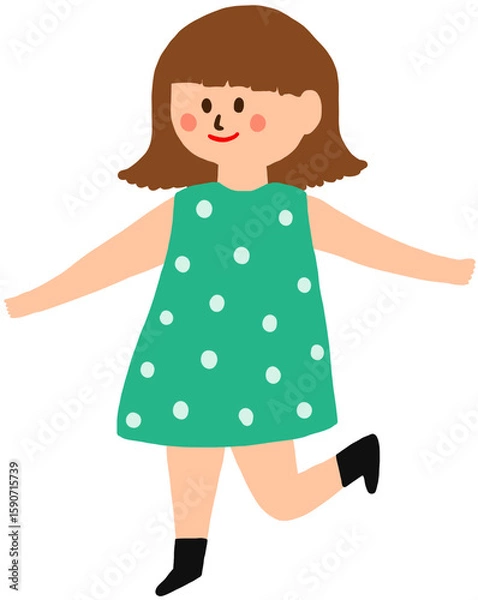 Fototapeta 뛰어노는 소녀