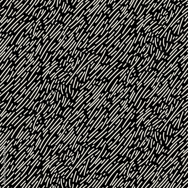 Obraz Seamless monochrome lines vector pattern.