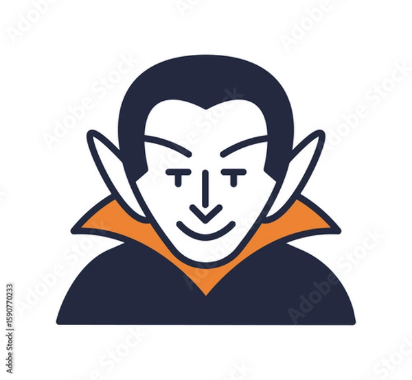 Fototapeta 吸血鬼のアイコンイラスト / ベクター