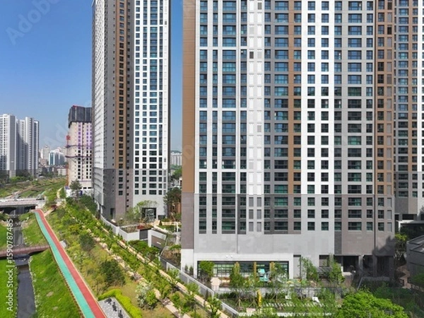 Fototapeta 한국의 아파트