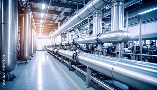 Fototapeta Industrial Piping System