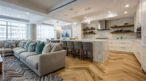 Fototapeta explore transformative trends in interior design for  highlighting smart technologies in home settings