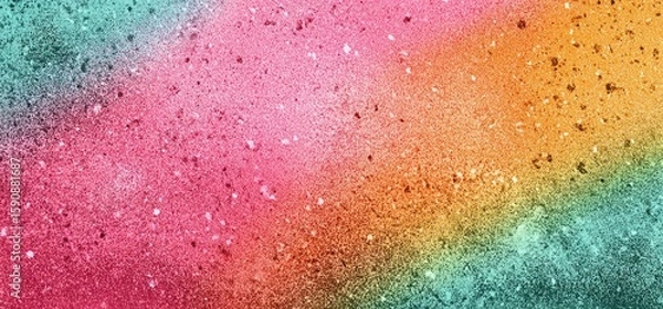 Fototapeta Vibrant, multicolored surface with speckled texture
