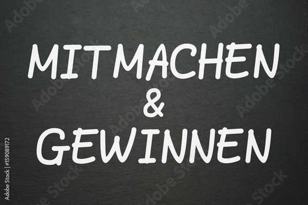 Fototapeta Mitmachen und Gewinnen 