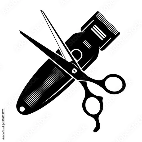 Obraz barber tool vector