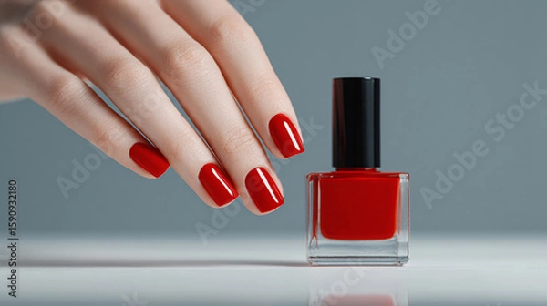 Obraz red nail polish