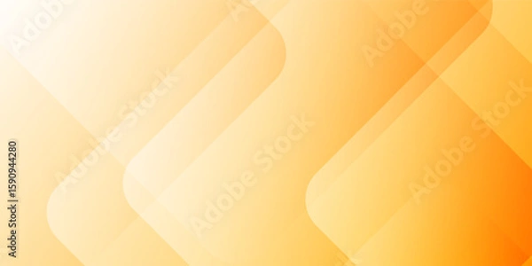 Fototapeta Bright orange abstract background with layered rounded rectangles.