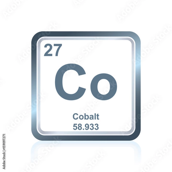 Obraz Chemical element cobalt from the Periodic Table