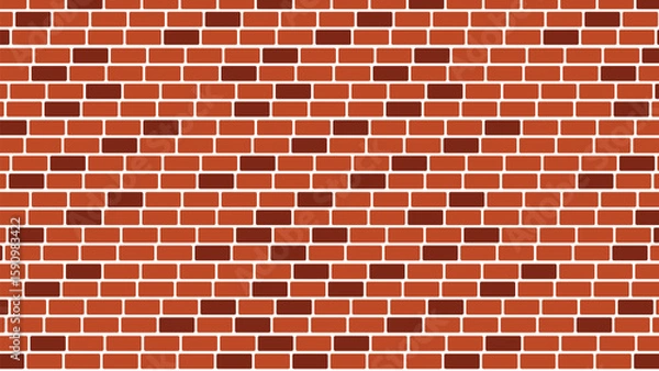 Fototapeta Brick Wall vector  Illustration Background