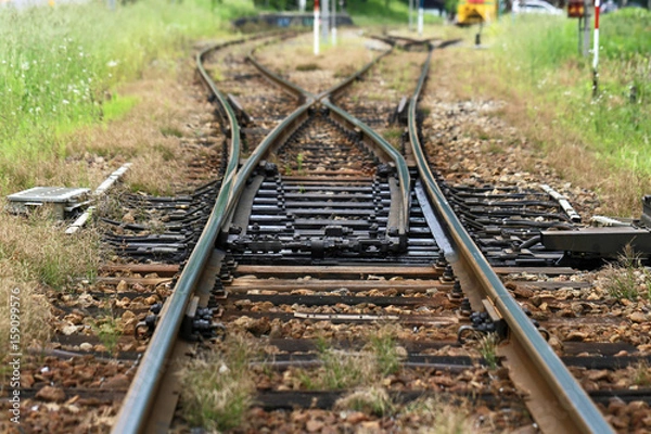 Fototapeta 鉄道の分岐