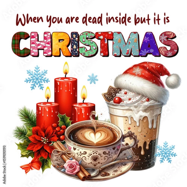 Obraz Christmas Cat Sublimation