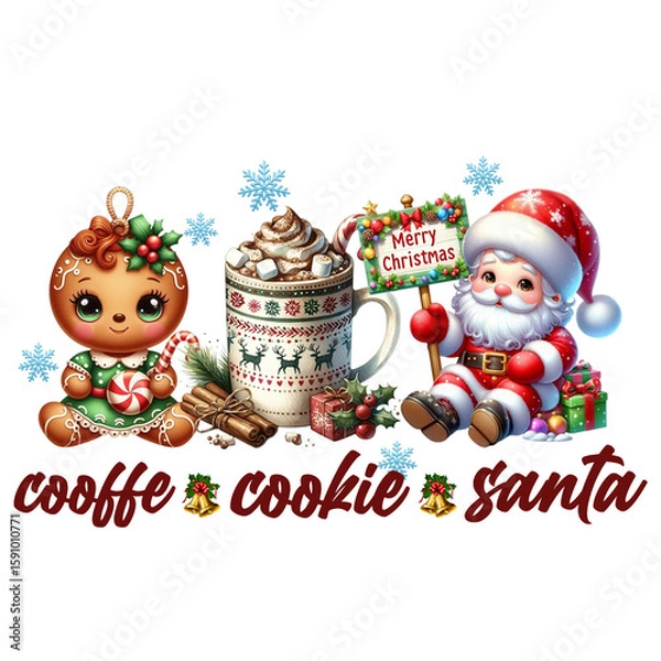 Obraz Christmas Cat Sublimation