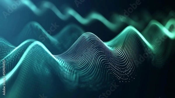 Fototapeta Abstract digital wave patterns (16)