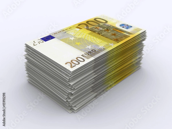 Obraz 200 Euro Stapel