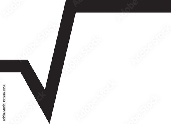 Fototapeta Square Root  icon vector illustration