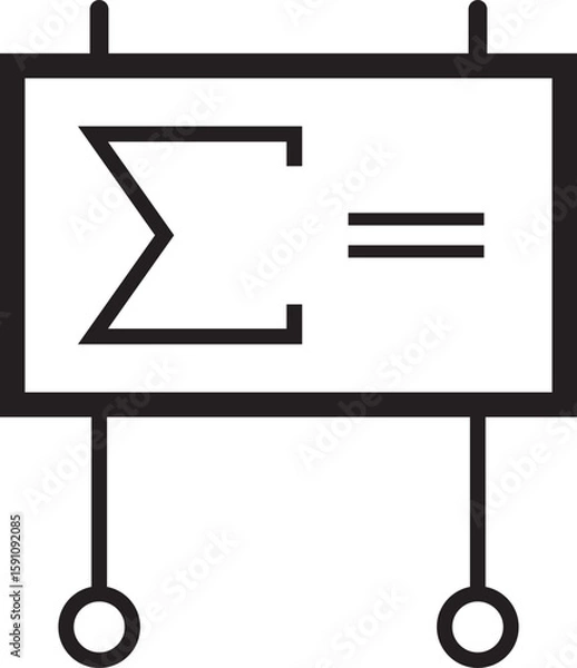 Fototapeta Sigma icon vector illustration