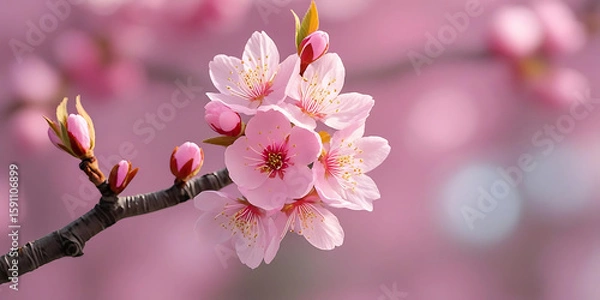 Obraz Cherry Blossoms in Soft Focus

