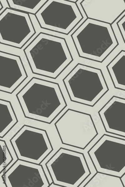 Obraz Geometric Hexagon Pattern tessellation abstract