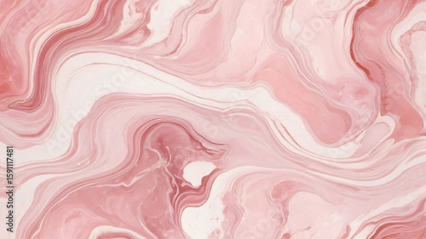 Obraz Pink and White Marble Swirl Pattern