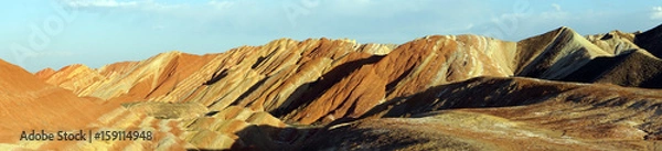Fototapeta Sunset in Zhangye Danxia