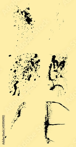 Obraz Stempel und Pinsel, Vorlagen