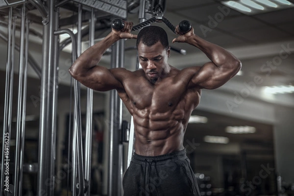 Obraz Fit man in gym.