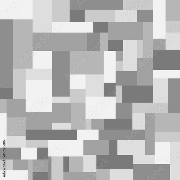 Obraz Seamless wallpaper from gray rectangles