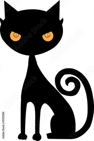 Fototapeta black cat