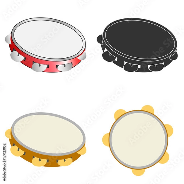 Fototapeta Tambourine icon