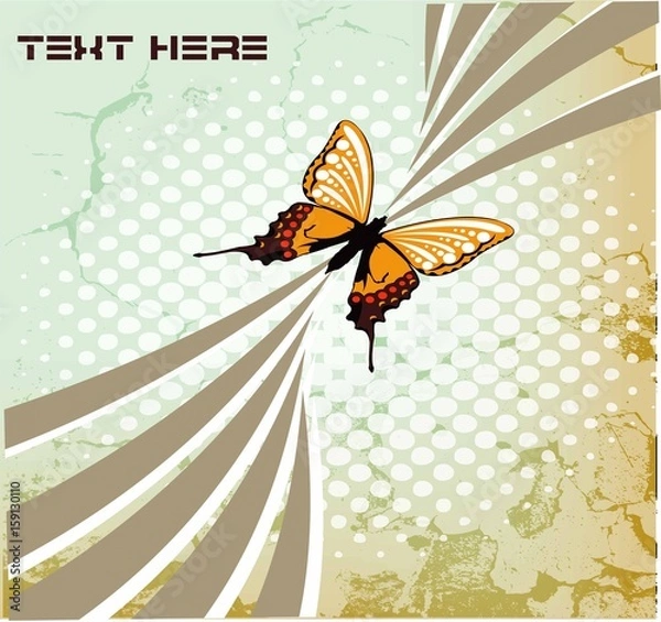 Obraz Abstract background image with butterfly