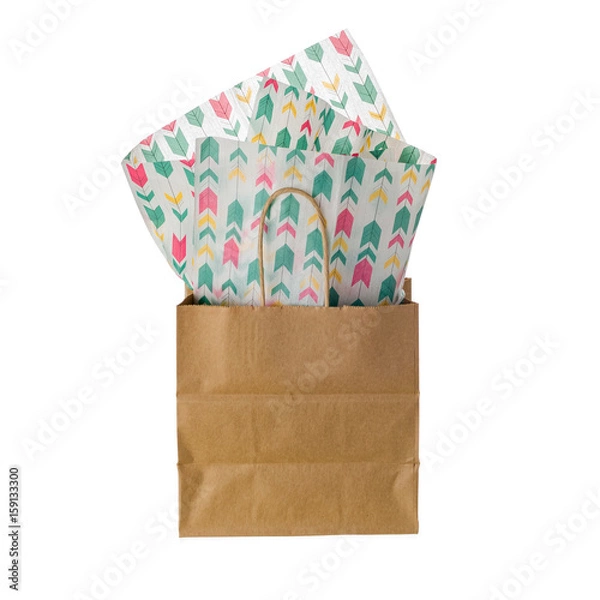 Obraz gift bag isolated on white background